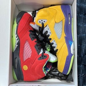 Jordan Kids Sneakers - Red and Yellow